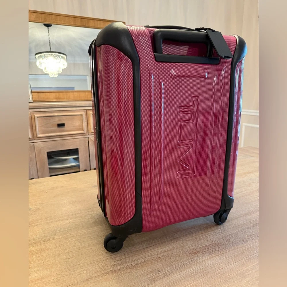 Tumi Pink Carry On Suitcase - Picture 3 of 10